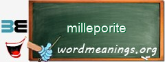 WordMeaning blackboard for milleporite